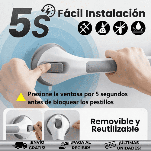 Lumelle™ ¡Oferta 2x1! |  Barras de agarre para baño anticaídas